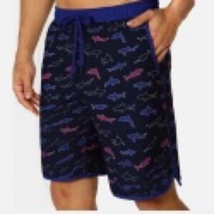 Men's Swim Shorts with Shark Print size XL Swim Trunks